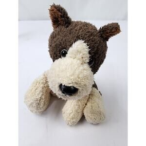 Russ Berrie Luv Pets Yapper Puppy Dog 5" Plush Bull Terrier Chamois Brown/Cream